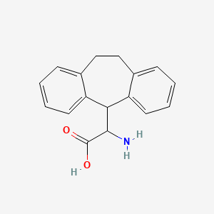 molecular formula C17H17NO2 B8334312 alpha-Amino-10,11-dihydro-5H-dibenzo[a,d]cycloheptene-5-acetic acid 