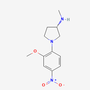 (S)-1-(2-Methoxy-4-nitrophenyl)-N-methylpyrrolidin-3-amine
