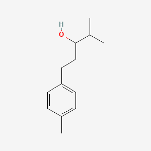 molecular formula C13H20O B8334336 2-Methyl-5-(p-tolyl)-3-pentanol 