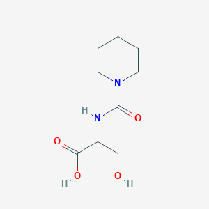 3-Hydroxy-2-[(1-piperidinylcarbonyl)amino]propionic acid
