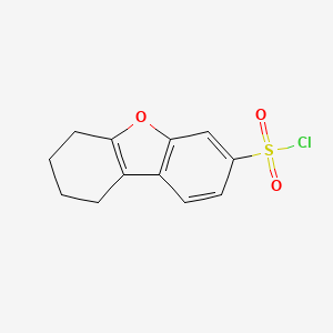 molecular formula C12H11ClO3S B8334388 6,7,8,9-Tetrahydro-dibenzofuran-3-sulfonyl chloride 