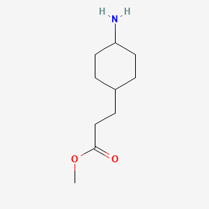 molecular formula C10H19NO2 B8334396 3-(4-Amino-cyclohexyl)-propionic acid methyl ester 