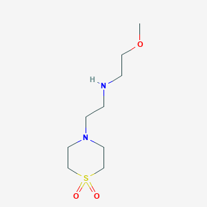 molecular formula C9H20N2O3S B8334430 2-(1,1-dioxido-4-thiomorpholinyl)-N-(2-methoxyethyl)ethanamine 