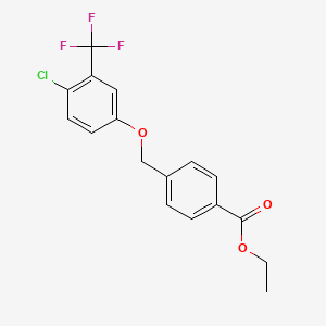 Ethyl 4-[[4-chloro-3-(trifluoromethyl)phenoxy]methyl]benzoate
