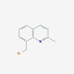 molecular formula C11H10BrN B8334457 8-(Bromomethyl)-2-methylquinoline 
