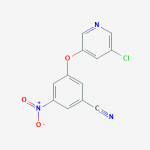 3-(5-Chloro-pyridin-3-yloxy)-5-nitro-benzonitrile