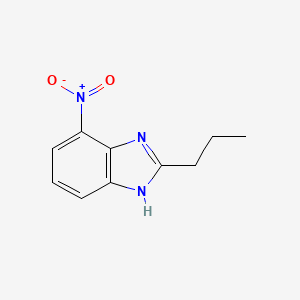 molecular formula C10H11N3O2 B8334501 4-nitro-2-propyl-1H-benzoimidazole 