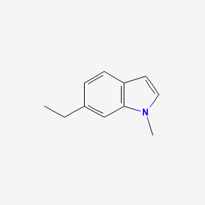 molecular formula C11H13N B8334512 6-Ethyl-1-methylindole CAS No. 202584-27-8