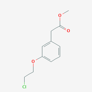 molecular formula C11H13ClO3 B8334524 Methyl 3-(2-chloroethyloxy)phenylacetate 