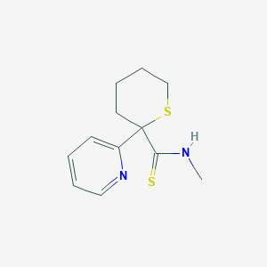 N-methyl-2-pyridin-2-ylthiane-2-carbothioamide