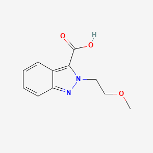molecular formula C11H12N2O3 B8334661 2-(2-methoxyethyl)-2H-indazole-3-carboxylic acid 