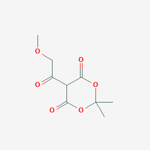 molecular formula C9H12O6 B8334665 5-(Methoxyacetyl)-2,2-dimethyl-1,3-dioxane-4,6-dione 