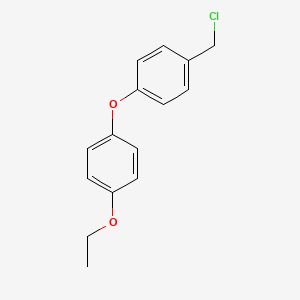 molecular formula C15H15ClO2 B8334730 4-(4-Ethoxyphenoxy)benzyl chloride 