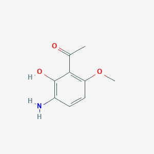 molecular formula C9H11NO3 B8334794 1-(3-Amino-2-hydroxy-6-methoxy-phenyl)ethanone 