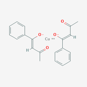 molecular formula C20H20CuO4 B083348 双(1-苯基-1,3-丁二酮-O,O')铜 CAS No. 14128-84-8
