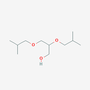 molecular formula C11H24O3 B8334851 2,3-Bis(2-methylpropoxy)propan-1-ol 