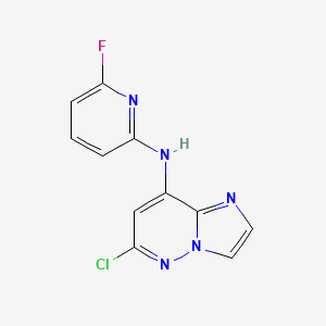 6-chloro-N-(6-fluoropyridin-2-yl)imidazo[1,2-b]pyridazin-8-amine