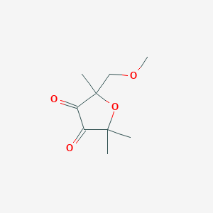 molecular formula C9H14O4 B8334926 2-Methoxymethyl-2,5,5-trimethylfuran-3,4-dione 