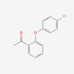 molecular formula C14H11ClO2 B8334974 1-Acetyl-(4-chlorophenoxy)-benzene CAS No. 58351-20-5
