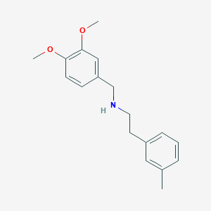 molecular formula C18H23NO2 B8334982 N-(3,4-dimethoxybenzyl)-2-(3-methylphenyl) ethylamine 