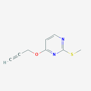 molecular formula C8H8N2OS B8335044 2-Methylthio-4-propargyloxy pyrimidine 