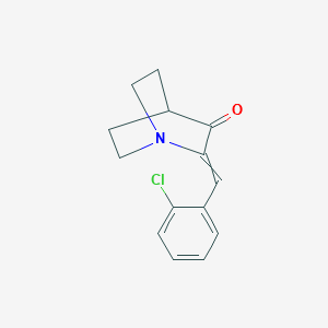 molecular formula C14H14ClNO B8335049 2-(2-Chlorobenzylidene)-1-azabicyclo[2.2.2]octan-3-one 