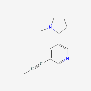 molecular formula C13H16N2 B8335058 5-Propynyl-3-(1-methyl-2-pyrrolidinyl)pyridine 
