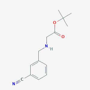 molecular formula C14H18N2O2 B8335141 Tert-butyl [(3-cyanobenzyl)amino]acetate 