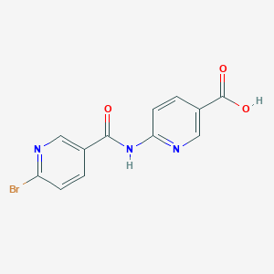 6-(6-Bromonicotinamido)nicotinic acid