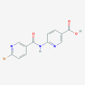 molecular formula C12H8BrN3O3 B8335164 6-(6-Bromonicotinamido)nicotinic acid 