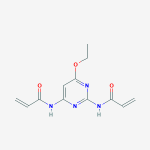 molecular formula C12H14N4O3 B8335168 2,4-Bis(acrylamido)-6-ethoxypyrimidine 