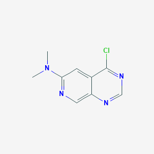 molecular formula C9H9ClN4 B8335195 4-Chloro-6-(N,N-dimethylamino)-pyrido[3,4-d]pyrimidine 
