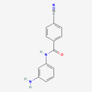 N-(3-Aminophenyl)-4-cyanobenzamide