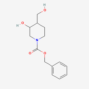 Benzyl 3-hydroxy-4-(hydroxymethyl)piperidine-1-carboxylate