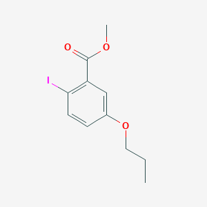 molecular formula C11H13IO3 B8335317 Methyl-5-propoxy-2-iodobenzoate 