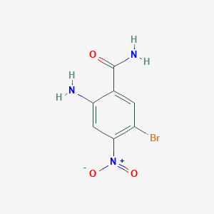 2-Amino-5-bromo-4-nitro-benzamide