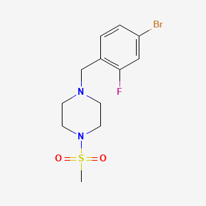 1-(4-Bromo-2-fluoro-benzyl)-4-methanesulfonyl-piperazine