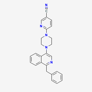 6-[4-(1-Benzylisoquinolin-4-yl)piperazin-1-yl]nicotinonitrile
