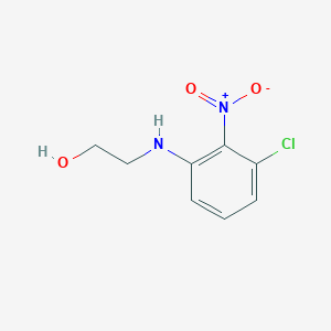 molecular formula C8H9ClN2O3 B8335407 2-(beta-Hydroxyethyl)amino-6-chloronitrobenzene 