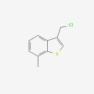 molecular formula C10H9ClS B8335409 3-Chloromethyl-7-methyl-benzothiophene 
