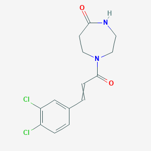 1-[3-(3,4-Dichlorophenyl)prop-2-enoyl]-1,4-diazepan-5-one