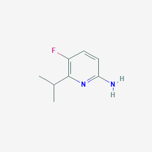 molecular formula C8H11FN2 B8335449 5-Fluoro-6-isopropylpyridin-2-amine 
