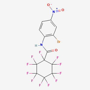 Cyclohexanecarboxamide, N-(2-bromo-4-nitrophenyl)-1,2,2,3,3,4,4,5,5,6,6-undecafluoro-