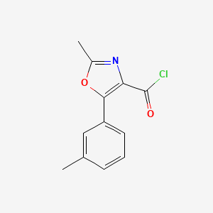 2-Methyl-5-m-tolyl-oxazole-4-carbonyl chloride