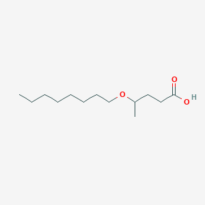 molecular formula C13H26O3 B8335480 4-Octyloxyvaleric acid 