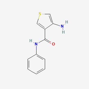 molecular formula C11H10N2OS B8335486 4-amino-N-phenylthiophene-3-carboxamide 