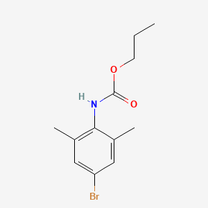 molecular formula C12H16BrNO2 B8335495 (4-Bromo-2,6-dimethyl-phenyl)-carbamic acid propyl ester 
