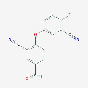 2-(3-Cyano-4-fluorophenoxy)-5-formylbenzonitrile