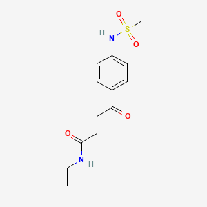 N-ethyl-gamma-oxo-4-((methanesulfonyl)amino)benzenebutanamide