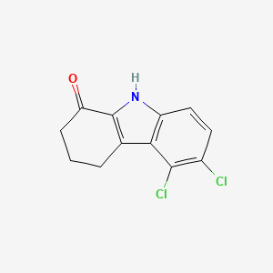 molecular formula C12H9Cl2NO B8335569 5,6-dichloro-2,3,4,9-tetrahydro-1H-carbazol-1-one 